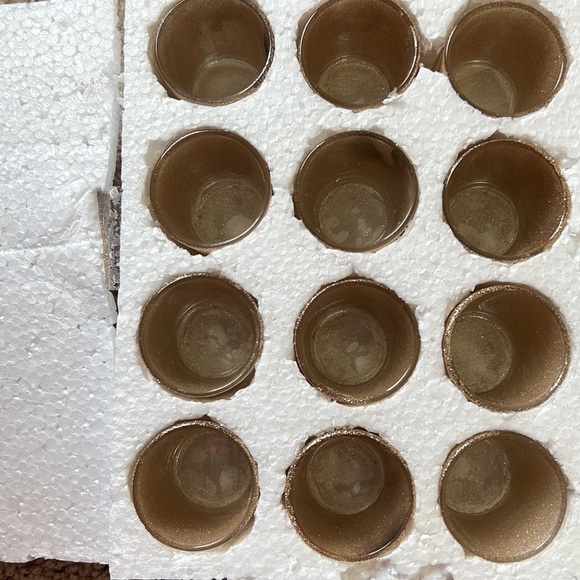 📦 Gold Glitter Votives Sold as 12 PC Sets - Picture 3 of 4